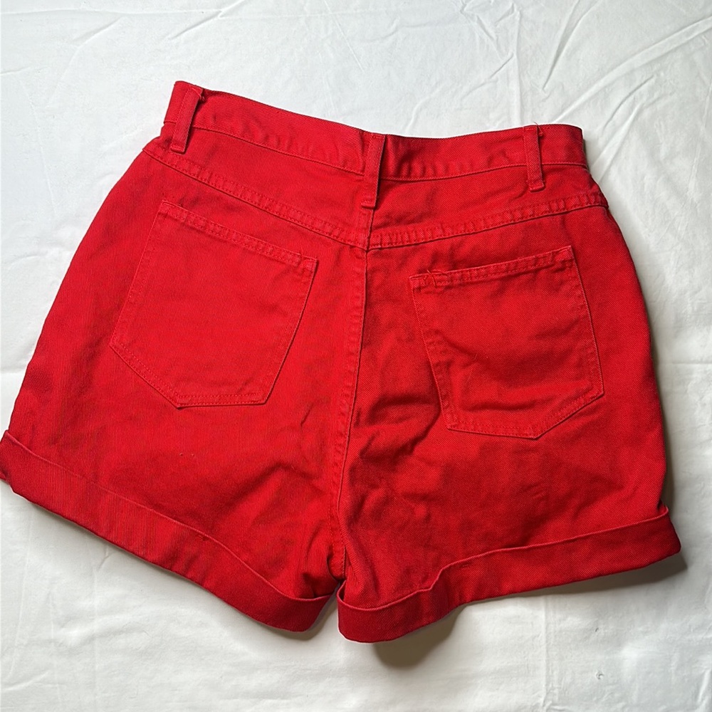 Vintage Red Limited Jeans High Rise Jean Shorts - Picture 2 of 3